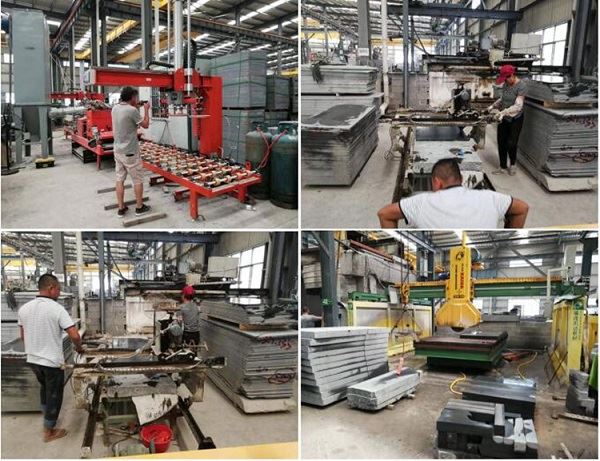 grey granite floor tiles production process