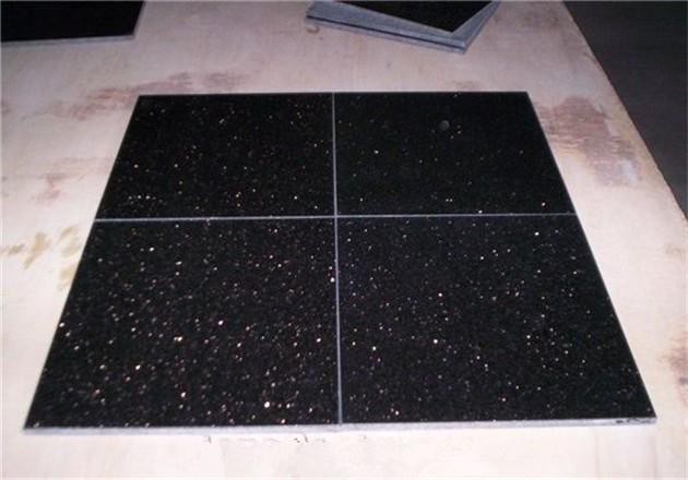 black galaxy granite tiles