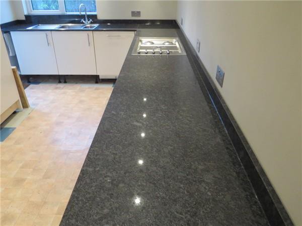 steel grey granite countertop kitchentop worktop
