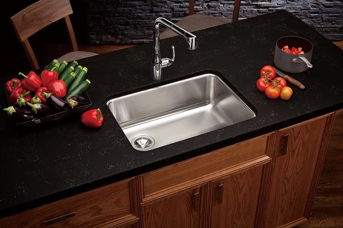 black quartz kitchen countertop for kitchen