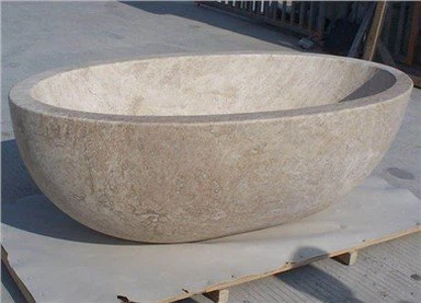 Envoltant de banyera de travertí beix