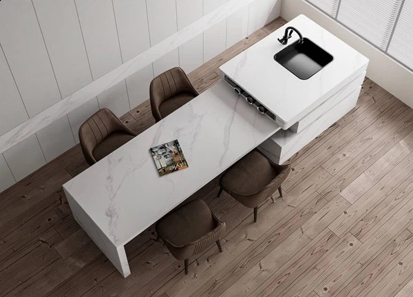 Calacatta White Sintered Stone Countertop