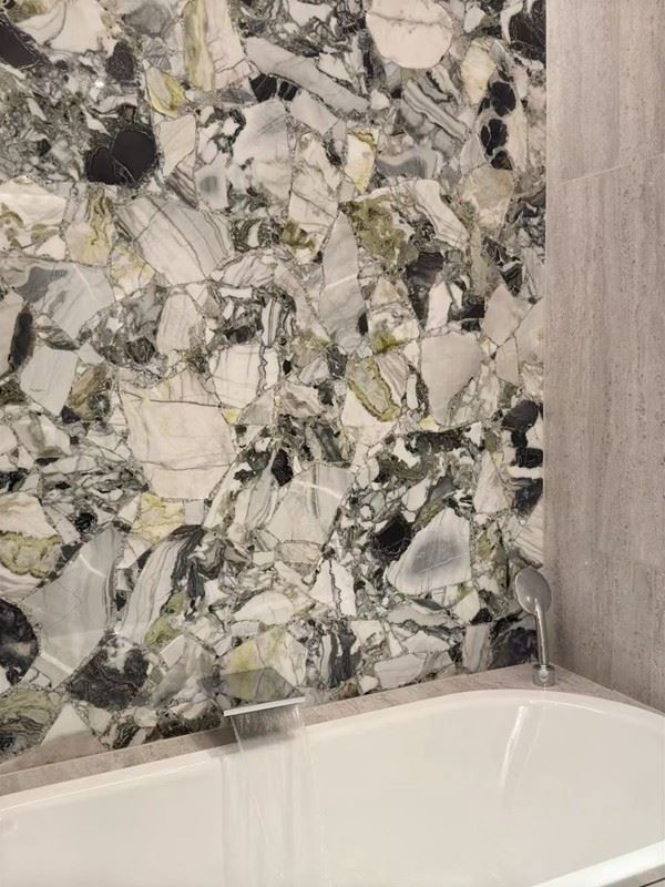 Light Green Marble Bathroom Wall Tiles